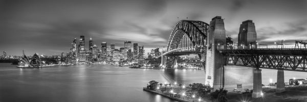 Black and white picture of sydney harbour sydney nsw australia Black and white picture of sydney harbour sydney nsw australia