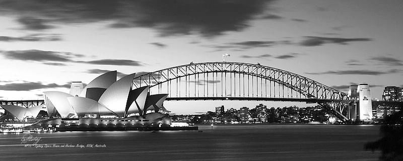 Opera house and harbour bridge 31129 photo photograph image r a stanley landscape photography prints Opera house and harbour bridge 31129 photo photograph image r a stanley landscape photography prints