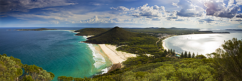 Approaching Storm Pictures of Port Stephens from Mount Tomaree